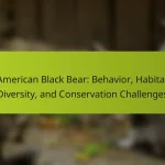 American Black Bear: Behavior, Habitat Diversity, and Conservation Challenges