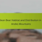 Andean Bear Habitat and Distribution in the Andes Mountains
