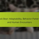Black Bear: Adaptability, Behavior Patterns, and Human Encounters
