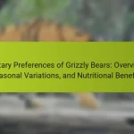 Dietary Preferences of Grizzly Bears: Overview, Seasonal Variations, and Nutritional Benefits