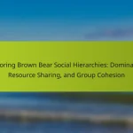 Exploring Brown Bear Social Hierarchies: Dominance, Resource Sharing, and Group Cohesion