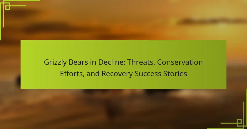 Grizzly Bears in Decline: Threats, Conservation Efforts, and Recovery Success Stories
