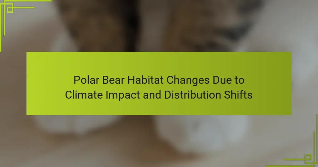 Polar Bear Habitat Changes Due to Climate Impact and Distribution Shifts