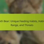Sloth Bear: Unique Feeding Habits, Habitat Range, and Threats