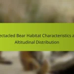 Spectacled Bear Habitat Characteristics and Altitudinal Distribution