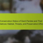 The Conservation Status of Giant Pandas and Their Bear Relatives: Habitat, Threats, and Preservation Efforts