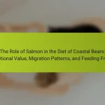 The Role of Salmon in the Diet of Coastal Bears: Nutritional Value, Migration Patterns, and Feeding Frenzy